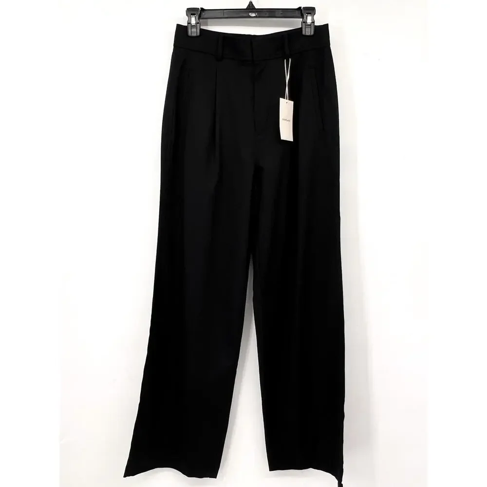 Everlane Womens The Way-High Drape Pants Size 4 Black 31